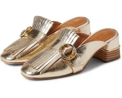 Tory Burch Multi Logo Kiltie Mule