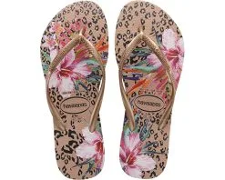 Havaianas Slim Animal Floral Flip Flop Sandal