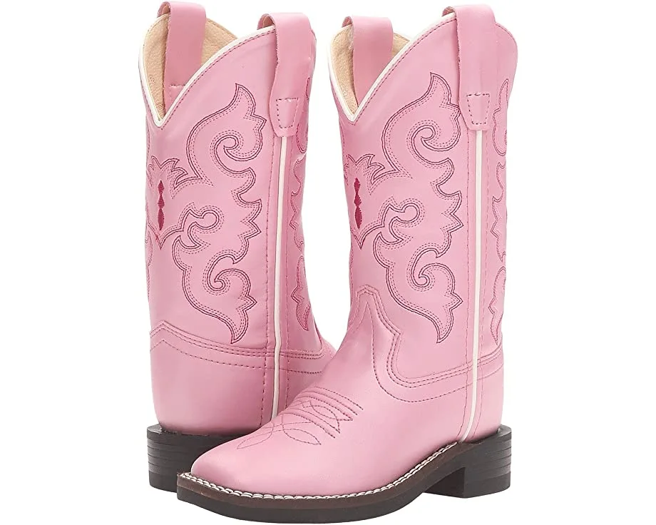 Old West Kids Boots R Toe W/ Silver Toe Rand (Toddler/Little Kid) 3 Old West Kids Boots R Toe W/ Silver Toe Rand (Toddler/Little Kid)